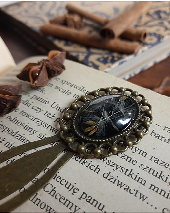 Zakładka z dmuchawcem, owal, Figa handmade accessories
