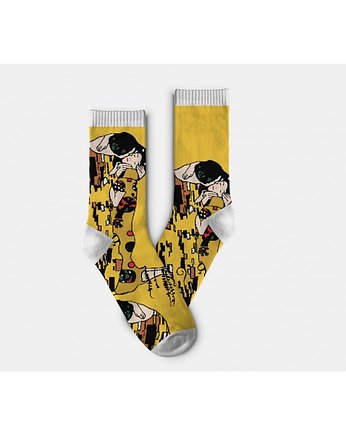 Kolorowe skarpetki z "Pocałunkiem" Gustava Klimta, City Socks