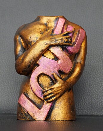 Rzeźba Męskie LOVE wys. 9,5 cm, JBJart Justyna Jaszke