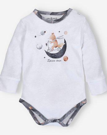 Body niemowlęce SPACE TOUR z bawełny organicznej dla chłopca , Nini