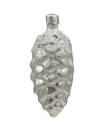 Bombka choinkowa: Szyszka srebrna: mała, Syn Bombkarza