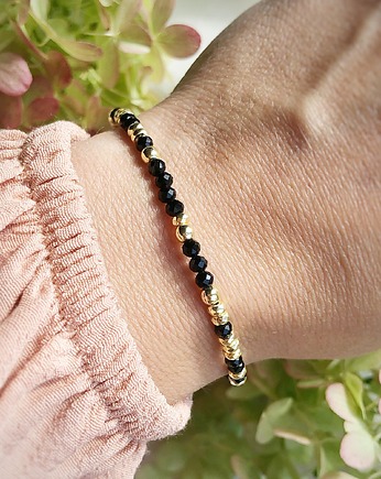 Bransoletka Gloria z czarnym onyksem, Gleeme Jewellery