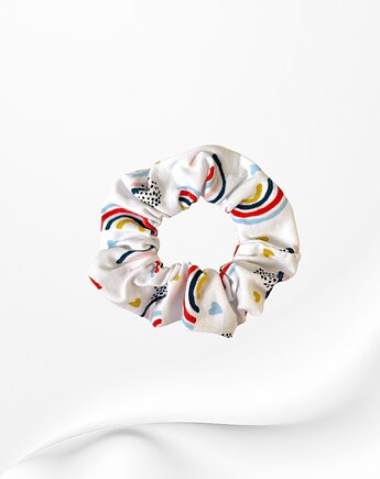 Gumka frotka scrunchie midi tęcza, Zdunetti