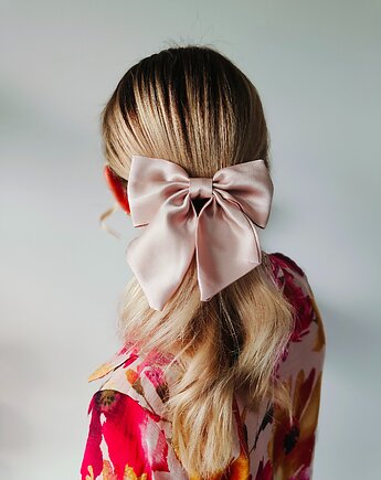 Kokarda spinka klamra jedwabna pearl blonde 100% jedwabna 22 momme, Capillum