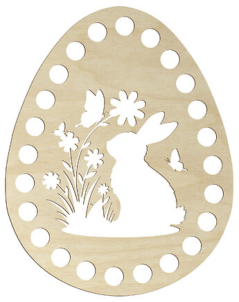 Drewniana Baza DNO do Szydełkowania Pisanka Ozdoba Wielkanocna do Stroika, smxdsgn