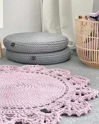 Okrągły dywan 70 cm, Knitting Factory