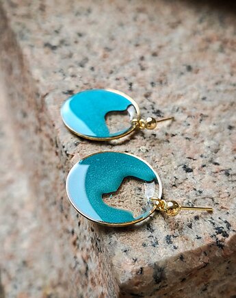 Zielone kolczyki Dolci, Figa handmade accessories