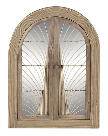 Lustro z okiennicami rattanowe, boho 61x5x85 cm, MIA home