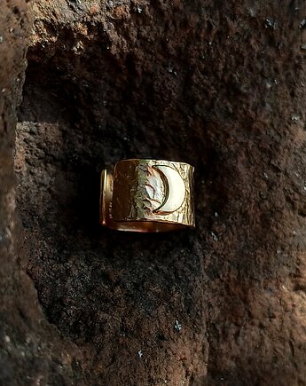 Nausznica MOON Gold księżyc jasny, ZIĘBA