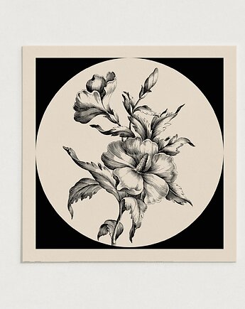 Kwiaty / Oryginalna grafika / poster print / Gicle, Alina Rybacka