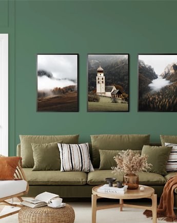 PLAKATY las góry galeria ścienna foto, black dot studio