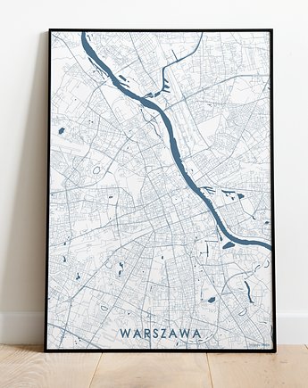 Mapa plakat - Warszawa B2 50x70, Mappy Maps