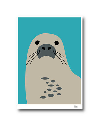 Plakat Foka morska, Hultaj Design