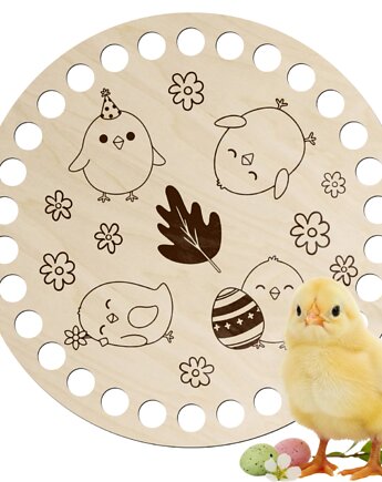 Baza Dno do Koszyka Szydełkowania 15cm Wielkanocna Dekoracja do Koszyczka, smxdsgn