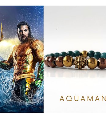Bransoletka męska/ unisex AQUAMAN- jadeit i hematyt, ISSI Jewelry