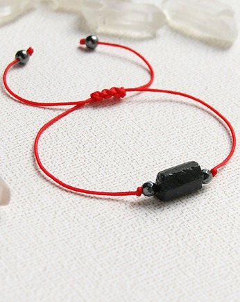 Ochronna bransoletka - czarny turmalin.., kaktusia