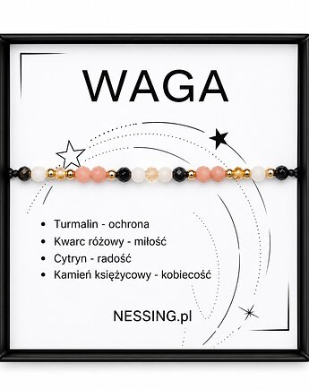 WAGA bransoletka zodiakalna, NESSING handmade