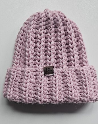 Czapka wełniana pudrowy róż, Las i Łąka