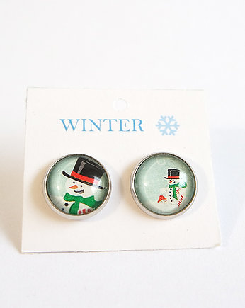 Kolczyki - Bałwanek - sztyfty, yenoo