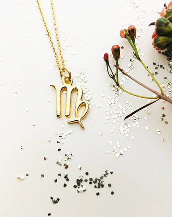Naszyjnik znak zodiaku PANNA , zodiak, Anemon Atelier