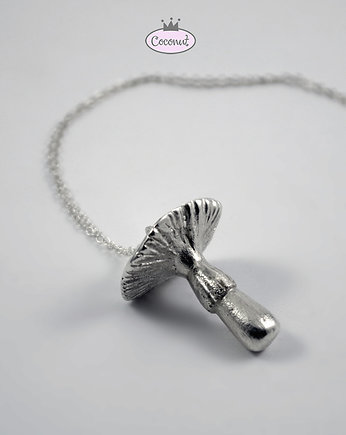 MUCHOMOR - srebrny wisior na łańcuszku Amanita, COCONUT