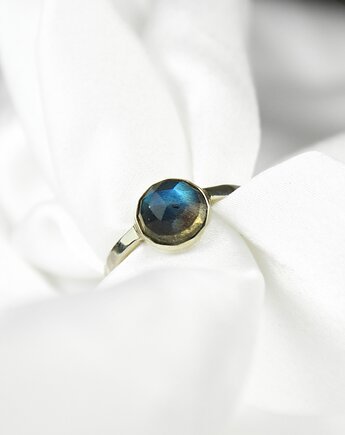 Srebrny pierścionek z labradorytem- Labradoryt, Her Ring Biżuteria