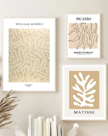 PLAKATY boho beżowe neutralne wystawowe, black dot studio