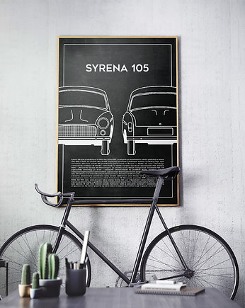 Plakat Polska Motoryzacja - Syrena 105, Peszkowski Graphic