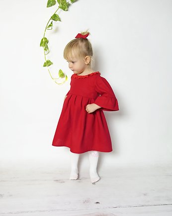 Sukienka lniano wiskozowa Czerwona, Projekt ASz
