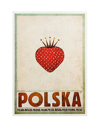 Kartka pocztowa - Polska, truskawka, Galeria LueLue