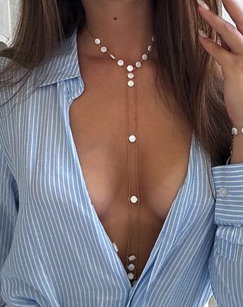 Łańcuszek na ciało Dream Stones - masa perłowa, AFRODITTE COLLECTION