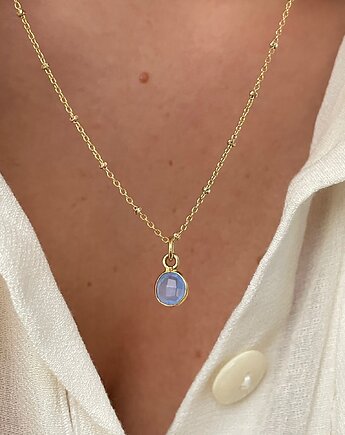 Naszyjnik chalcedon niebieski BABY BLUE, THE SILVER STORY