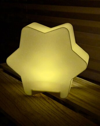 Gwiazdka (gładka) - świecąca ozdoba, Boże narodzenie, Święta, Two Red Ears