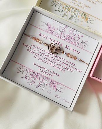 Box pudełko prezentowe z dedykacją bransoletka  - Dla MAMY na Dzień Matki, Metio Brand