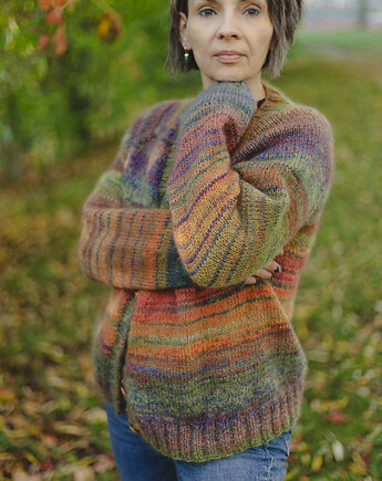 Jesienny, ciepły kardigan - gotowy do wysyłki, BandaBag