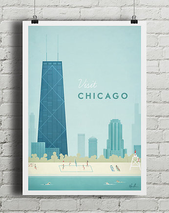 Chicago - vintage plakat, minimalmill