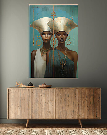 Oblicza Innych Wymiarów - Plakat - Druk - Abstrakcja, Surrealizm, Loft #17, Black Sapphire Art