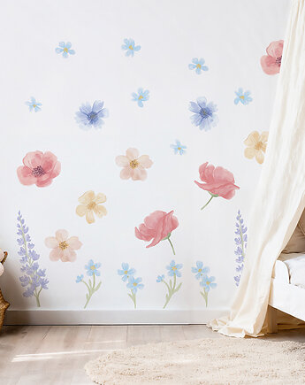 WIOSENNY OGRÓD ZESTAW II - naklejka na ścianę, Pastelowelove