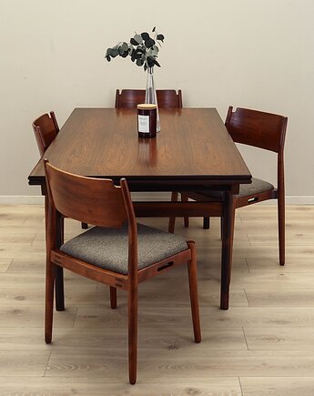 Stół palisandrowy, lata 60, Henning Kjaernulf, Vejle Stole & M, Przetwory design