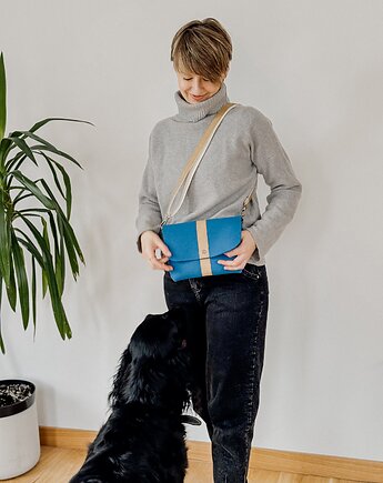 Marmollada - filcowa listonoszka CHABROWA + piaskowy, marmollada