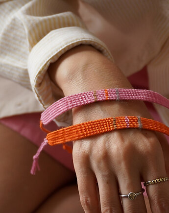 Zestaw - Bransoletki tkane na krośnie, Słońcem Tkane