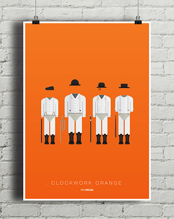 Plakat Mechaniczna Pomarańcza , minimalmill
