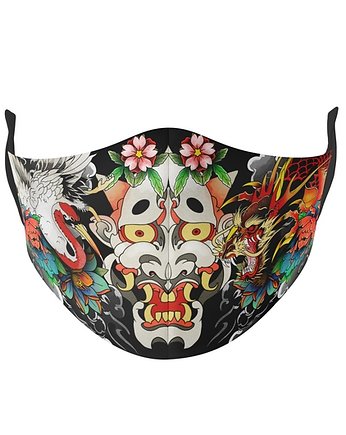 Maseczka 3-warstwowa wielorazowa YAKUZA, dirrtytown clothing