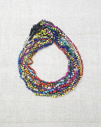 7034 Szydełkowy naszyjnik kaskadowy, kama4you