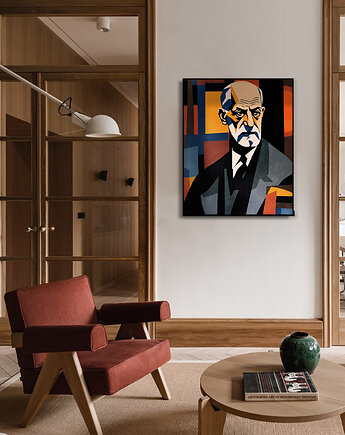 Zygmunt Freud - dekoracja ścienna, Dekoracje PATKA Patrycja Kita