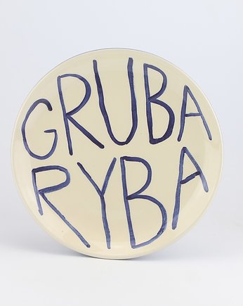 Talerz GRUBA RYBA seria Między Słowami, m2k studio