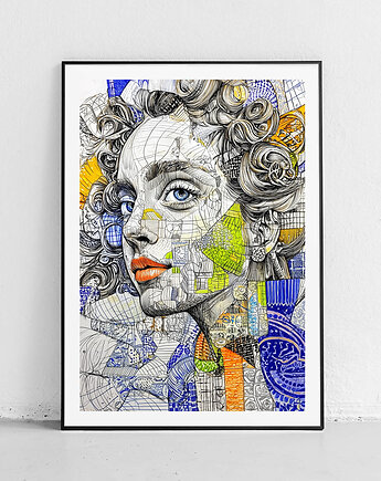 Plakat Kobieta jako sztuka, Harvest Maison