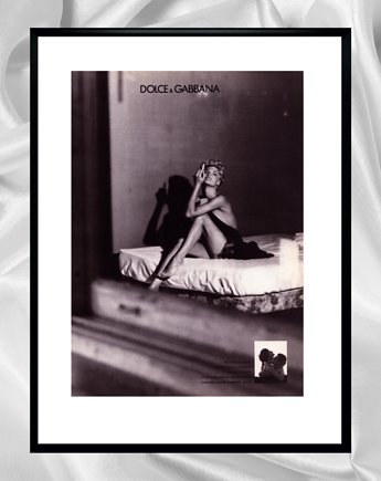 Plakat Linda Evangelista w reklamie Dolce & Gabbana, 1991 r, RiskyWalls