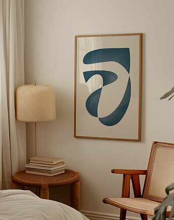 Plakat Blue abstract no.3, Anna Szondelmajer