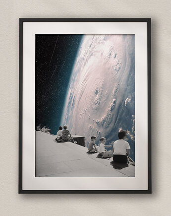 Plakat Na Krawędzi - Kolaż Fine Art - Dekoracja Ścienna Do Salonu, DAPIDOKA